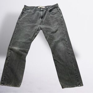 Levis Jeans 505 Mens 40x32 Black Denim Straight/Regular Fit (Perfect Fade)